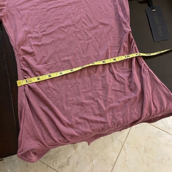 Velvet Rose Mauve Long Sleeve Bodysuit - Picture 12 of 14